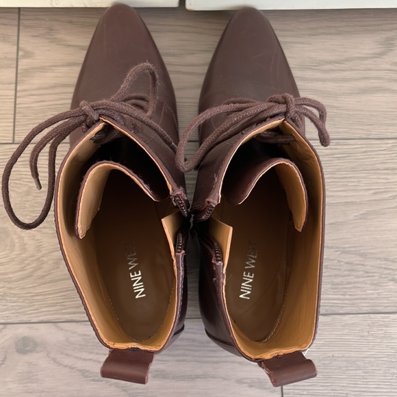 Nine West Burgundy Ankle Booties - Picture 5 of 6